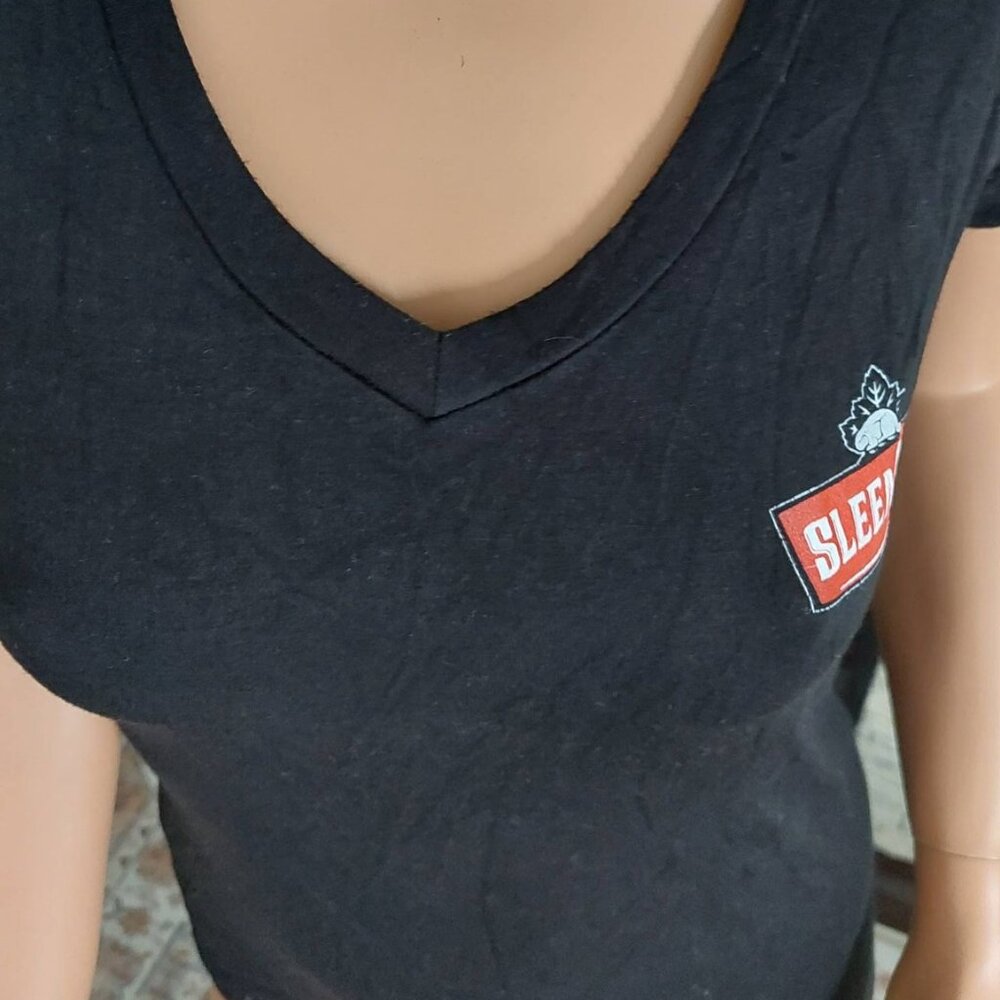 T-Shirts noir logo Sleeman